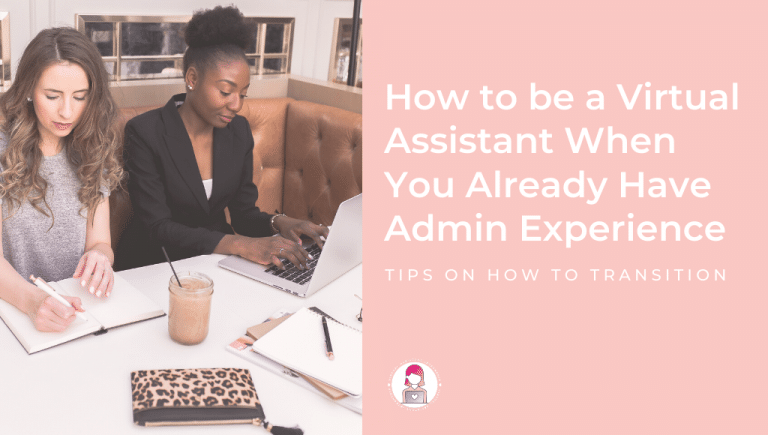 virtual assistant with admin experience transition