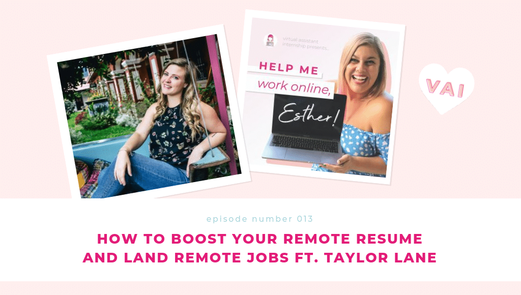 Taylor Lanes esther inman remote resume