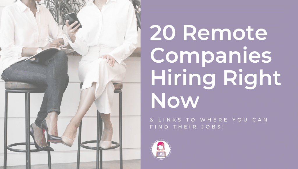 remote companies hiring work from home jobs