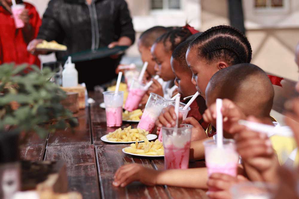 Children-enjoy-Milkshake with Rural Reach