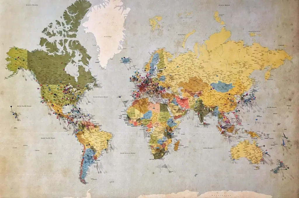 world map