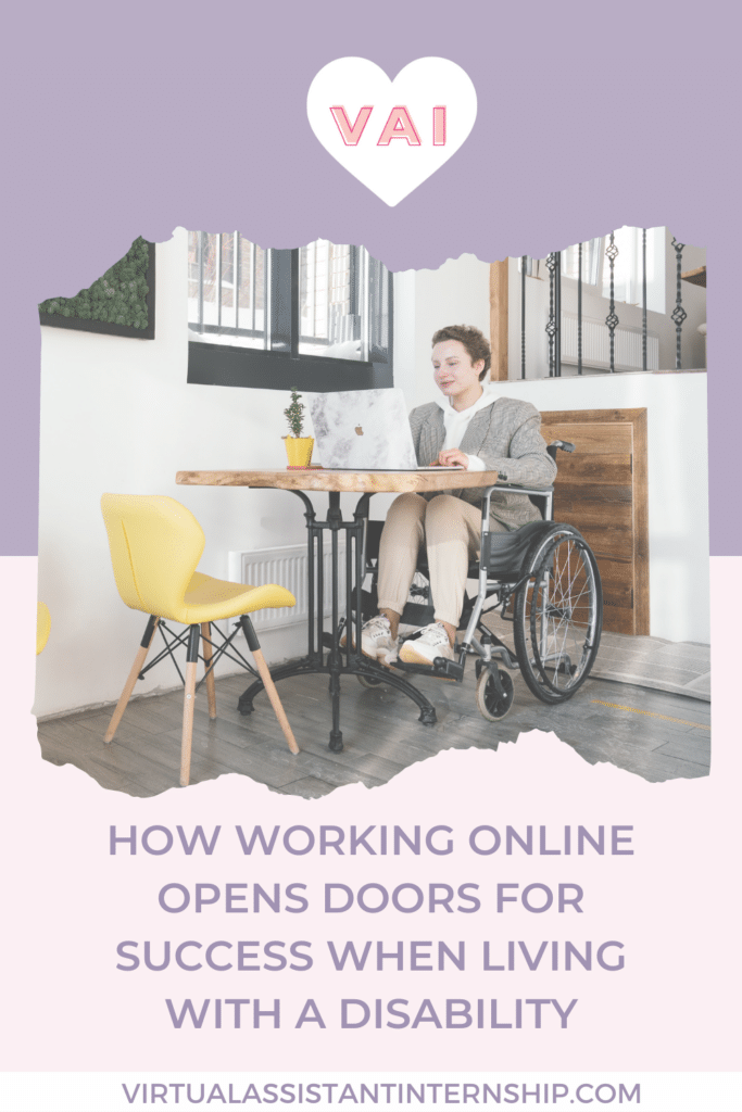 How Working Online Opens Doors for Success When Living With a Disability Pin